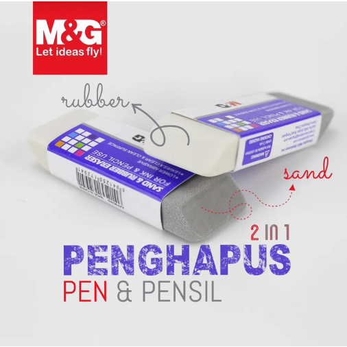 

M&G Penghapus Pulpen dan Pensil Berkualitas Ukuran Besar dan Kecil