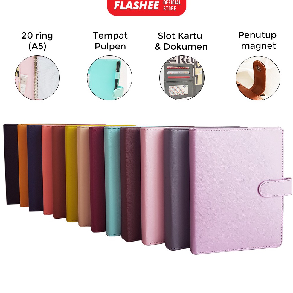 

[♡Q22\] Binder Polos Eksklusif A5 20 Ring Agenda Polos Eksklusif A5 Polos 20 Ring Binder A5 20 Ring Murah Terlarizzz