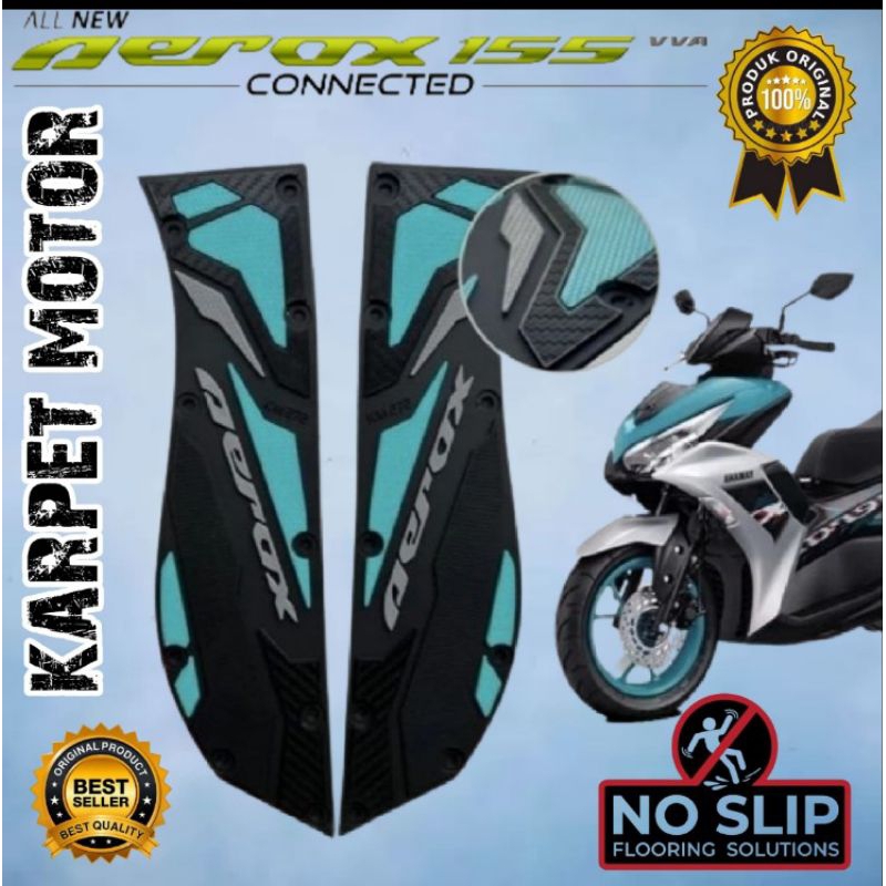 karpet aerox 155 connected karpet pijakan kaki yamaha new aerox 155 connected