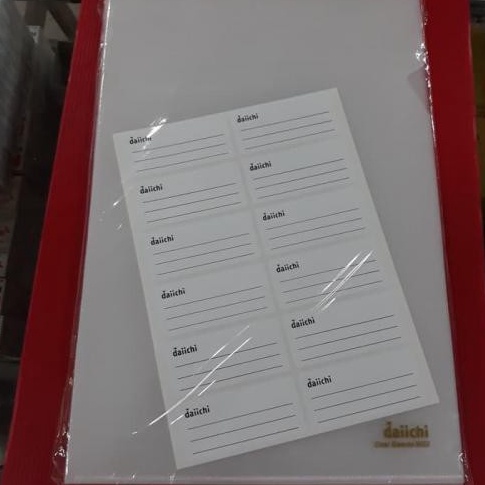 

ern.. Map Bening / Clear Holder / Map L / Map Transparant / Clear Sleeves Merk Daichi ( 12 lembar ) 39