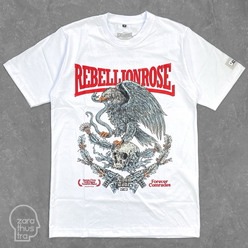 Ready Stock - Rebellion Rose - Tourhcydtd (Tshirt Official) | White