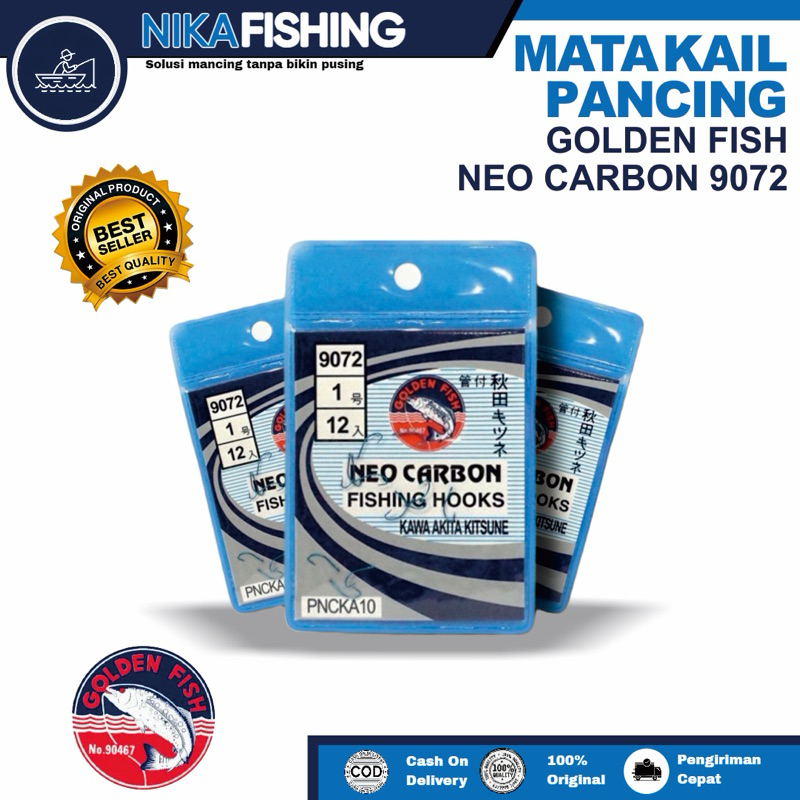 Kail Pancing Neo Carbon 9072 Biru Mata Kail Golden Fish