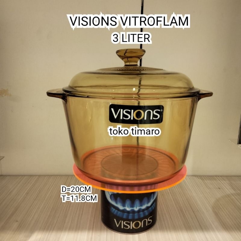 VISIONS PANCI MASAK KACA 3L