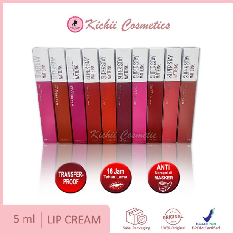 Stok terbaru Maybelline Super Stay Matte Ink BPOM Lipstik Maybelline city rogue edition super stay m