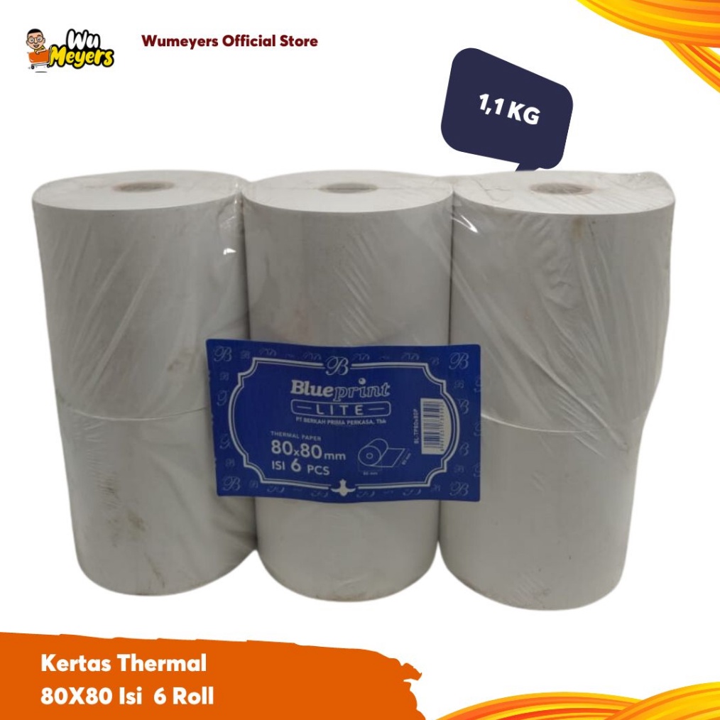 

Star Kertas Thermal Blueprint Roll 80x80 (1 Pak isi 6 Roll) buruan