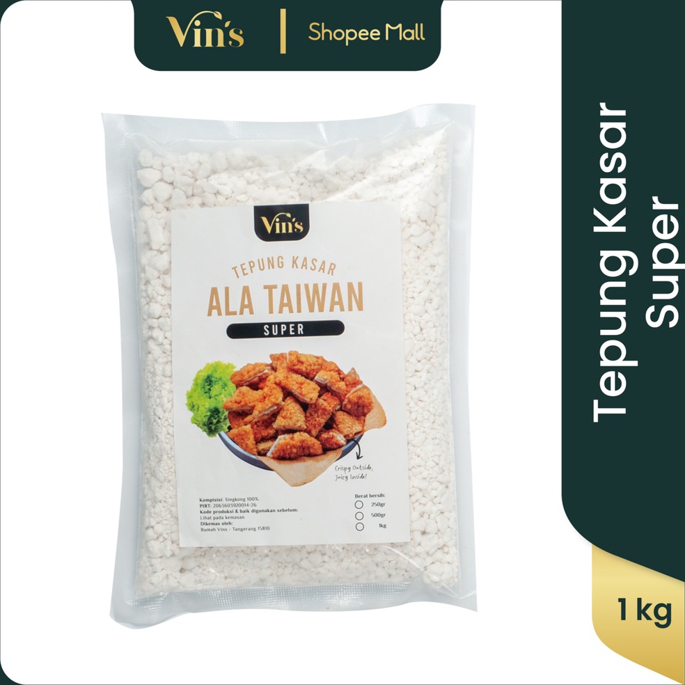 

[✺F17\] VINS - Tepung Taiwan Ala Shihlin Crispy Chicken / Tepung Kasar Shihlin 500gr / 1kg [298]