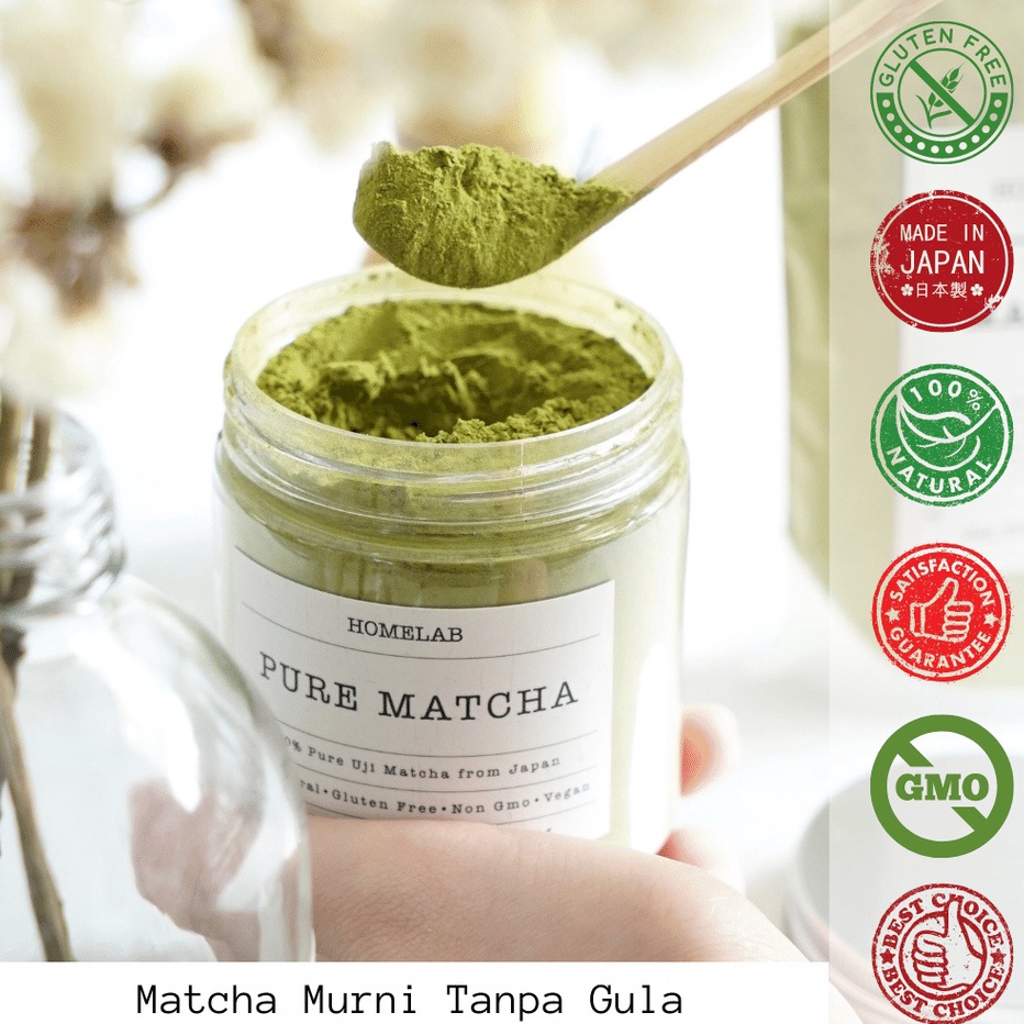

FDCZ8054 【FSASH SALE】 Homelab 100% Pure Uji Matcha Japan - Bubuk Matcha Premium Grade