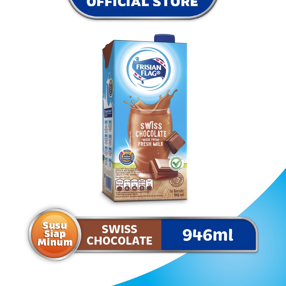 

WHGC0151 XC26619 Frisian Flag Susu UHT Swiss Chocolate 946 mL