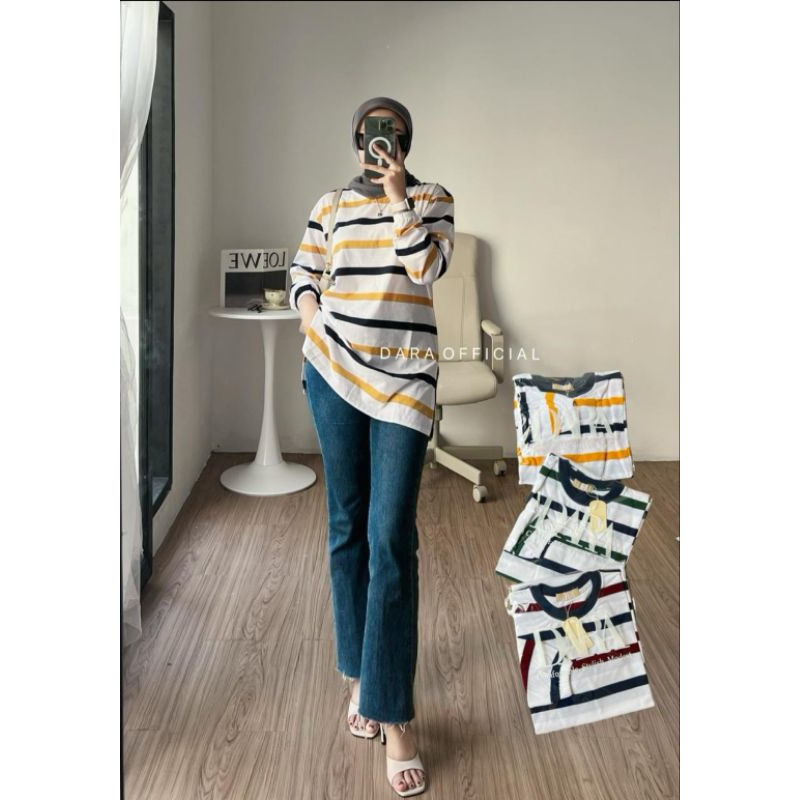 [DARA ORY]KAOS DARA SALUR KARET/KAOS DARA SALUR OVAL/KAOS ATASAN WANITA