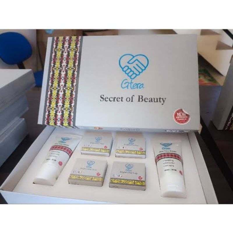 Paket Gtera Skincare Glowing terbukti jerawat kempes flek menipis dan cerah