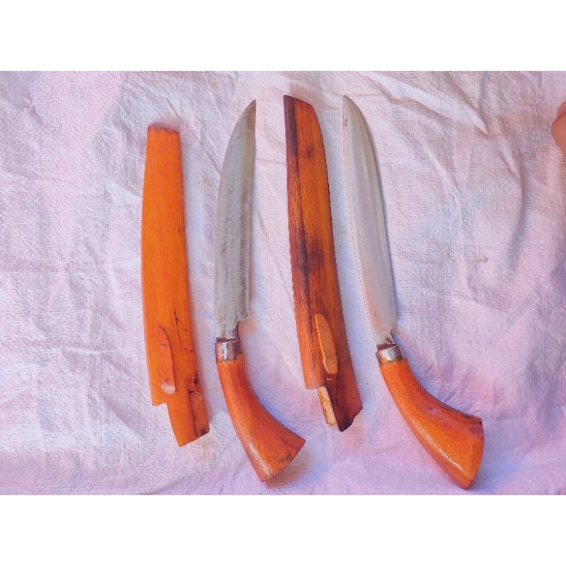 pisau sembelih / pisau tajam / pisau sarung kayu
