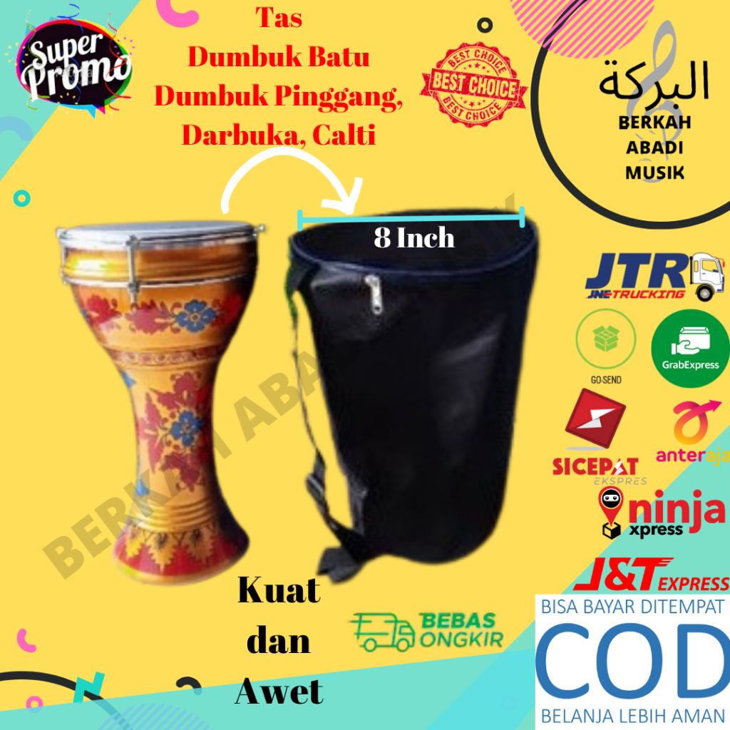 Darbuka pinggang 8 inch Tas Darbuka Batu 8 inch Tas Dumbuk 8 inch Tas Dumbuk 8 in Tas Dumbuk 8 inc T