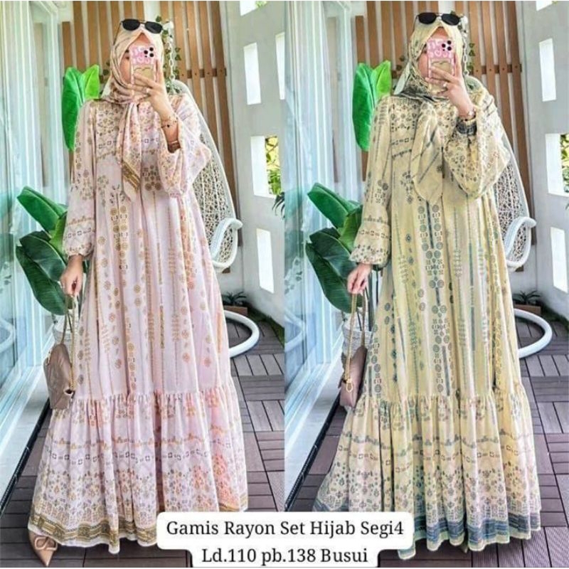 Gamis set hijab nancy
