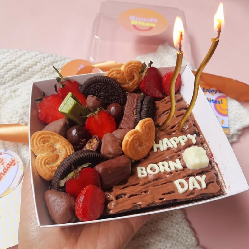 

12.12 SALE ZMUFBITES Brownies Chocoberry FREE ADDITIONAL (baca deskripsi) |Custom Message| fudgy brownies !!!