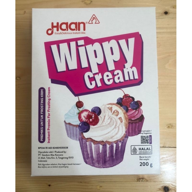 

Toping bubuk instan Haan wippy cream 200Gr