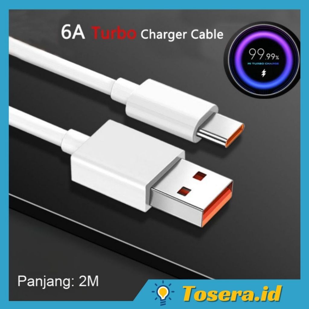 Kabel Data USB Type C Fast Charging Panjang 2 Meter