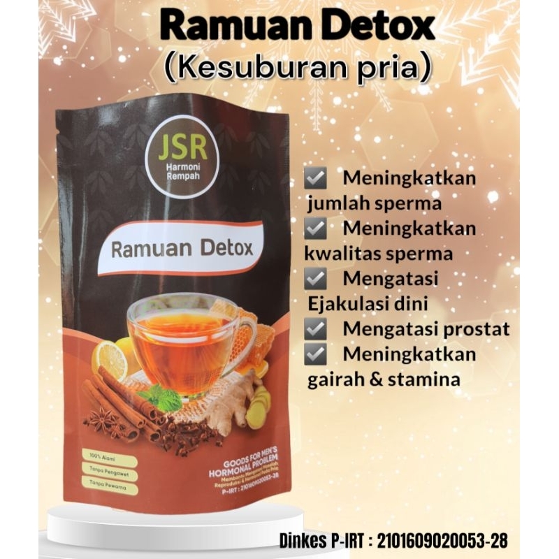 

JSR detox ramuan cinta paket 10 pcs Detox PRIA kesuburan /JSR pria