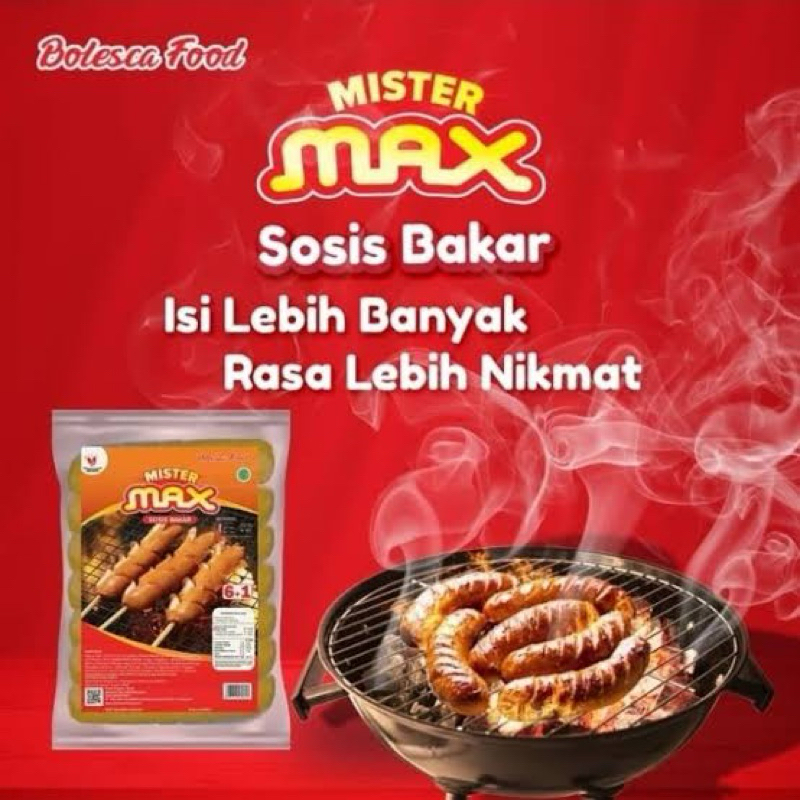 

MISTER MAX Sosis Sapi Bakar Jumbo Isi 6 + 2 500 Gram