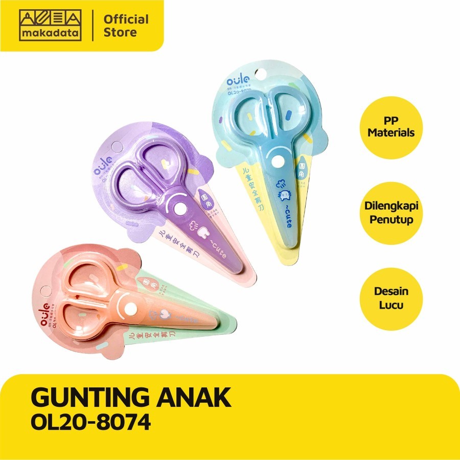 

SCISSORS | GUNTING ANAK OL20-8074 (1 PCS) MURAH