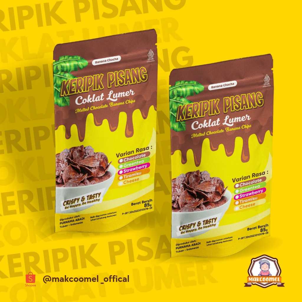 

MAKCOOMEL - BANANA KRISPY PISANG LUMER BANANA CHIPS KERIPIK LUMER COKLAT KRIPIK PISANG COKELAT PISANG CRISPY RASA GREENTEA 85 GRAM CHEESE PISANG KEJU LUMERPREMIUM