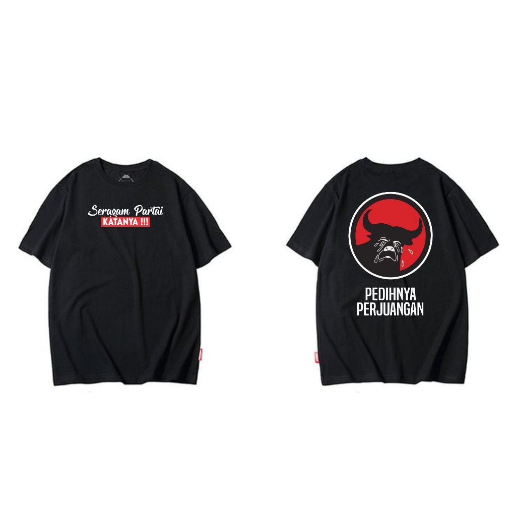 KAOS OVERSIZE PLESETAN PARTAI INDONESIA BIG SIZE JUMBO