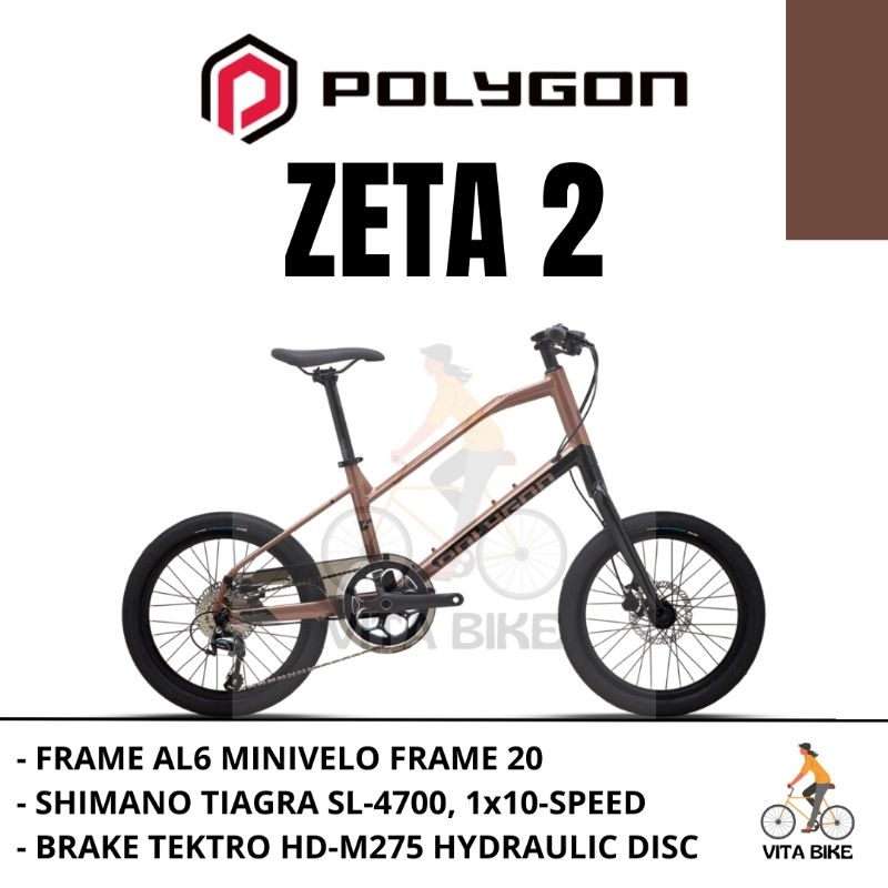 Sepeda Mini Velo Polygon Zeta 2 20 Inch