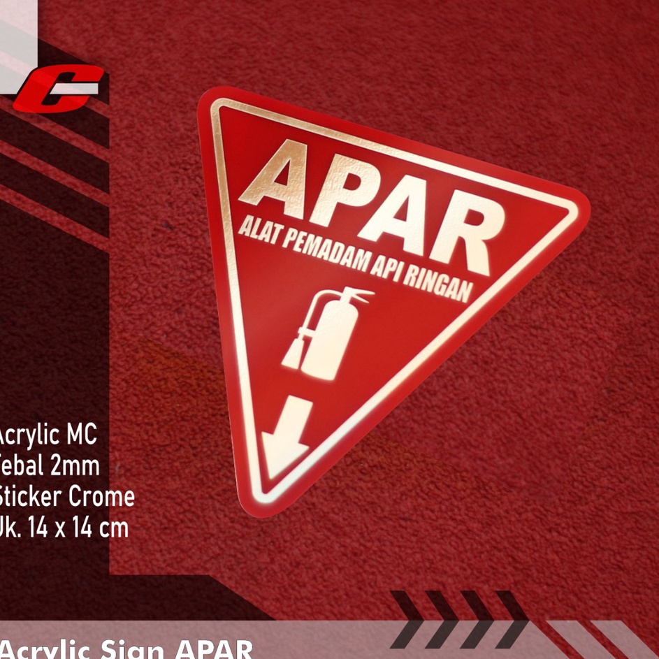 

[KODE AEQY0] Akrilik sign APAR