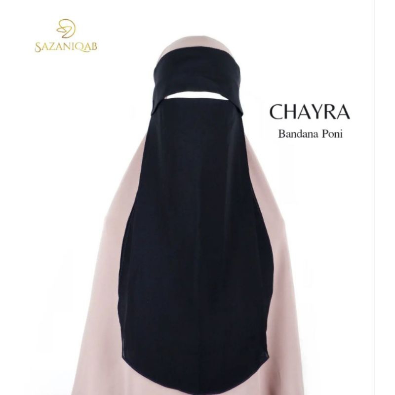 Cadar Chayra (cadar Bandana Poni dengan karet Smok)