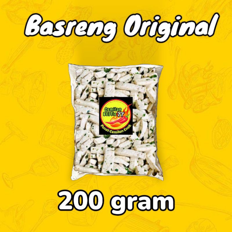 

Basreng Original 200 Gram Daun Jeruk ikan tenggiri,Gurih dan renyah dijamin ketagihan