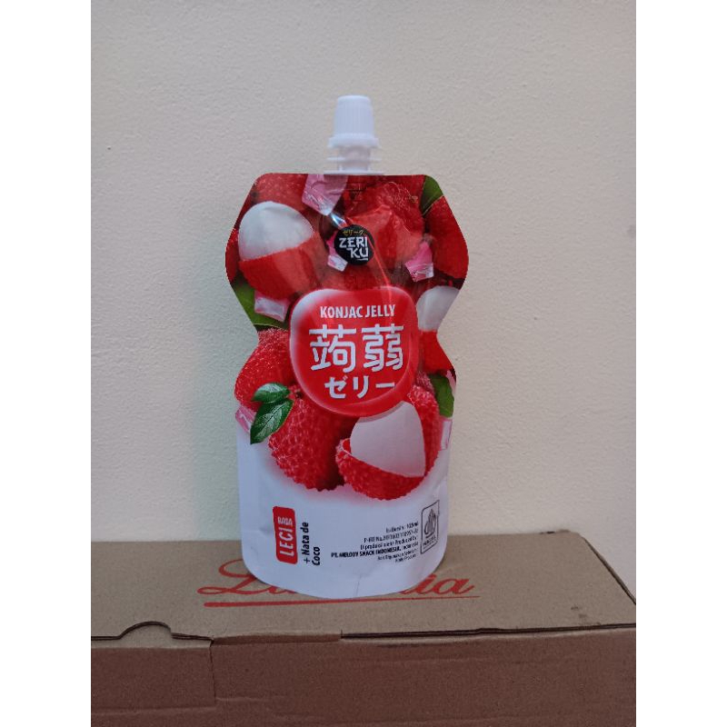 

Konjac Jelly Rasa Leci (125ml)#Zeri ku Konjac Jelly kemasan pouch 125ml#jajanan jelly viral