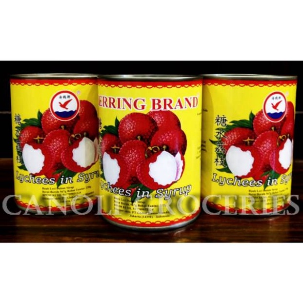 

[۩S23\] LYCHEE CAN II BUAH LECI KALENG II LYCHEE IN SYRUP HERRING BRAND Original