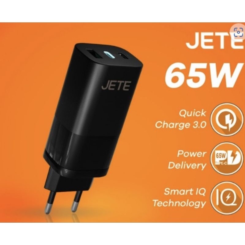 ￼Batok Charger Hp Laptop Fast Charger 65 Watt Quick Jete E5 Series