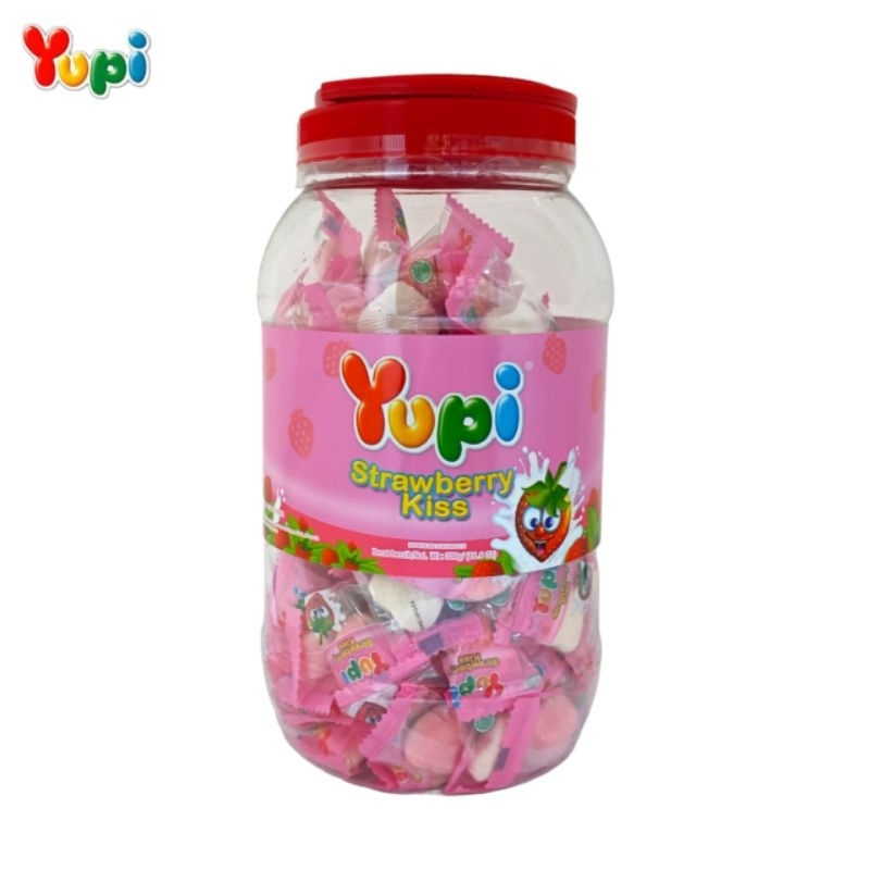 

Yupi Strawbery kiss toples isi 125pcs