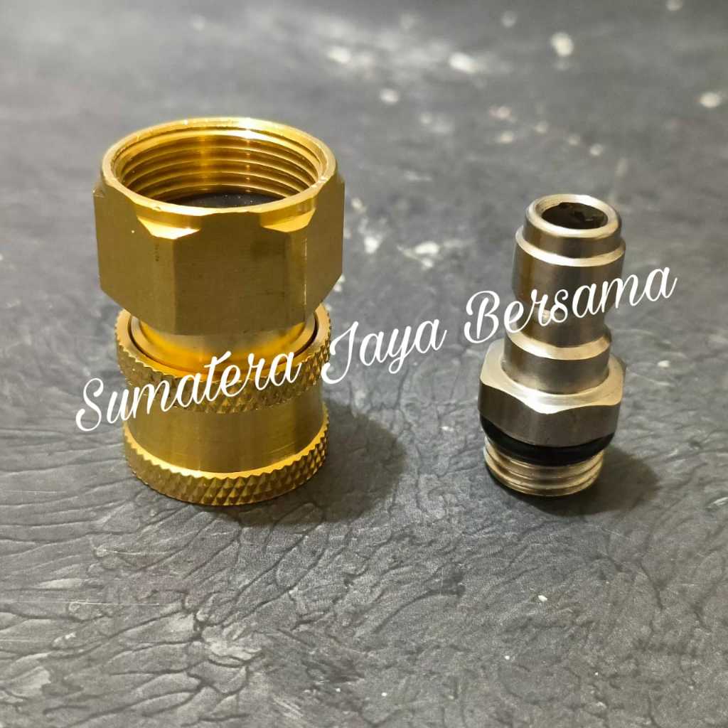 Quick release Gun M22 dan Selang Jet Cleaner Konektor Sambungan