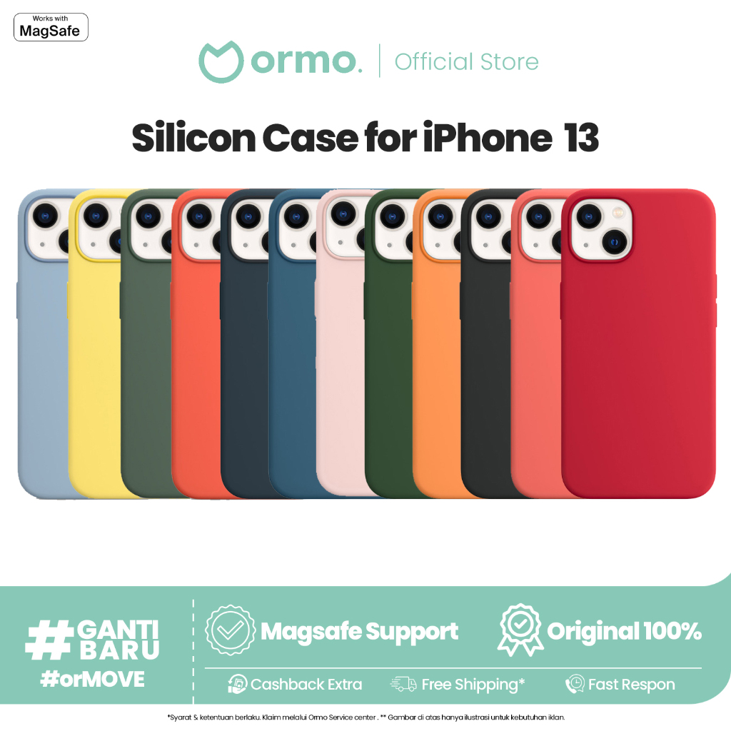 Ormo Silicone Case Magsafe iPhone 13 | 13 PRO | 13 PROMAX