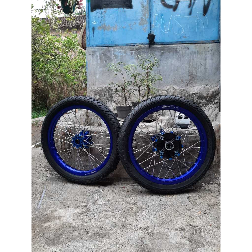 Wheelset Surex CRF 150 L Ring 17 Roda Set Semi Cacing CRF150L Ukur 140/160 Murah