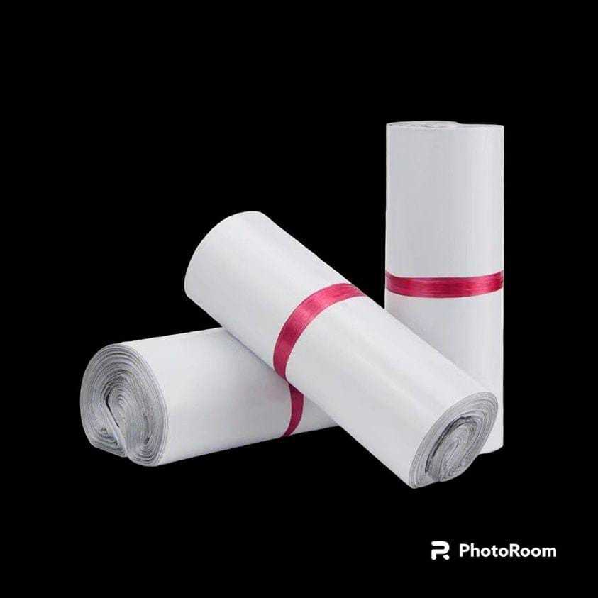 

Plastik Polymailer/Bungkus Kemasan PUTIH Non Glossy isi +/- 100 pcs