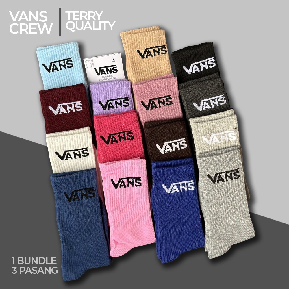 VANS SOCK ORIGINAL/VANS SOCK/KAOS KAKI VANS ORIGINAL INDONESIA BNWB 100%