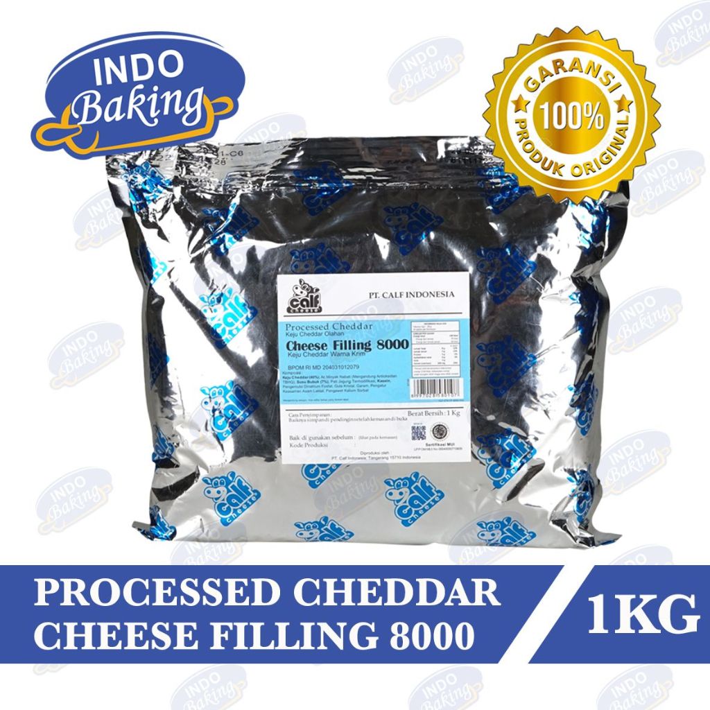 

Calf Cheese Filling 8000 Cheddar Saus Keju Isian Roti 1Kg Processed Cheese Filling 1 Kg