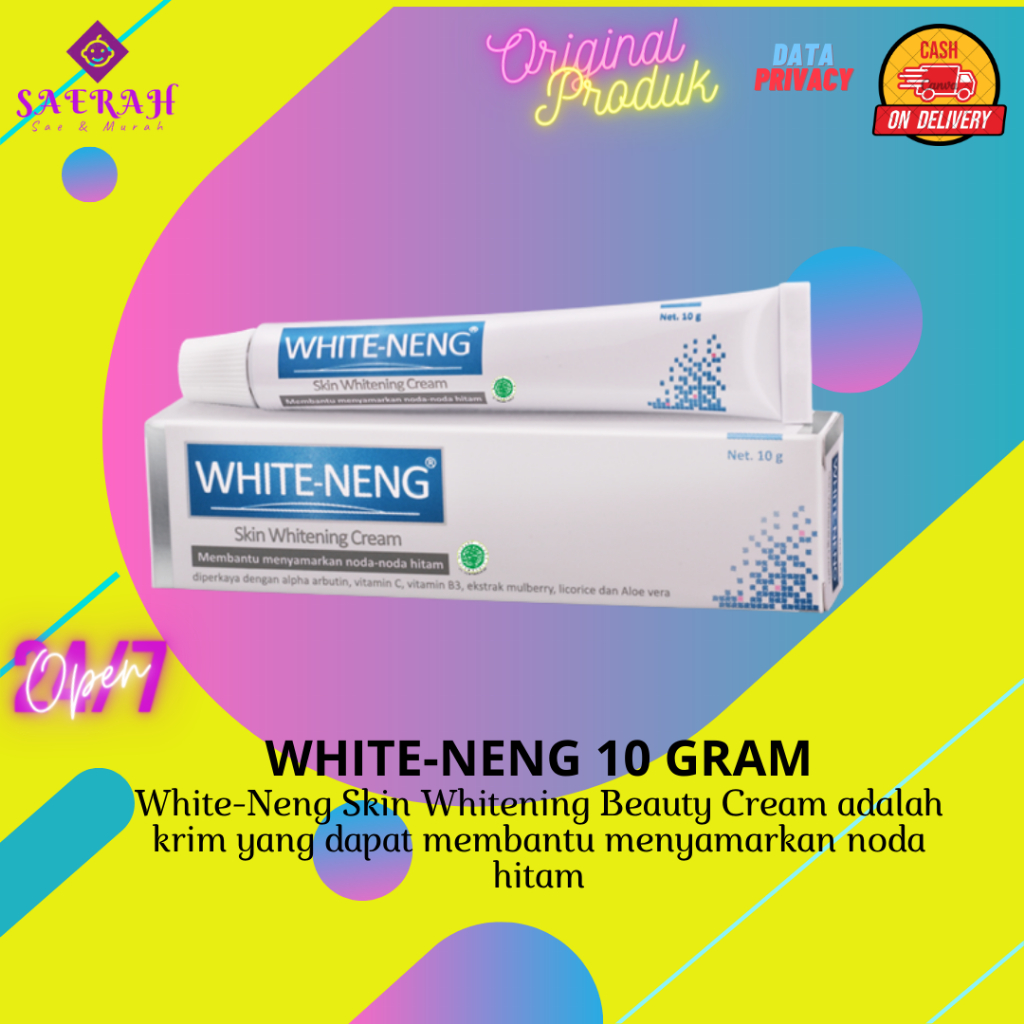 ❤Alesha❤ White-neng 10 gram | White neng krim | Krim Flek Hitam | Skin Whitening Cream 10 gr | Krim 