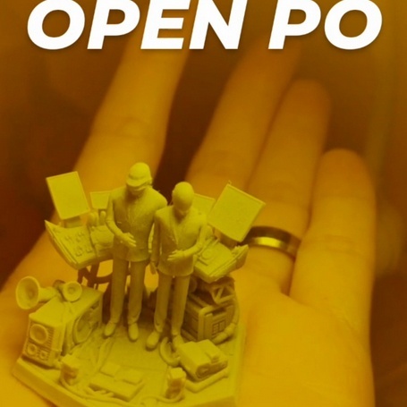 FIGURE miniature DAFT PUNK Stage scale 1/64 1/87 HO diorama for diecast