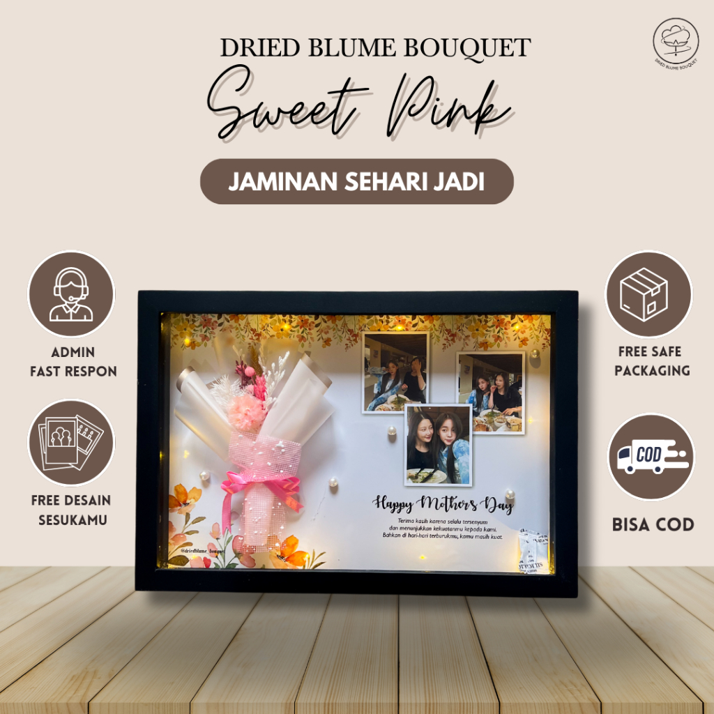 Hadiah Hari Ibu Mothers Day Gift Kado Untuk Mama Ulang Tahun Buket Bunga Flower Bouquet Custom Sweet