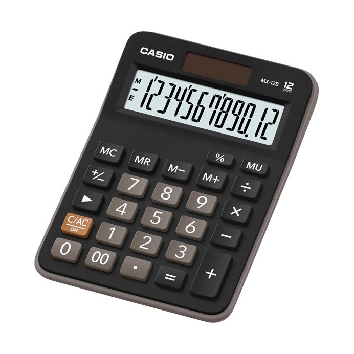 

[✮R74&] Kalkulator Meja CASIO MX-12B Office Value Desktop Series Calculator 12 B Dijamin Baru