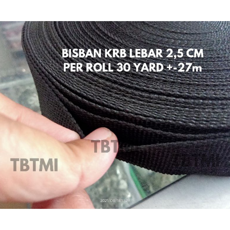 

[Miliki Segera] [ROLL] TALI WEBBING BISBAN MERK KRB TEBAL LEBAR 2,5CM 53