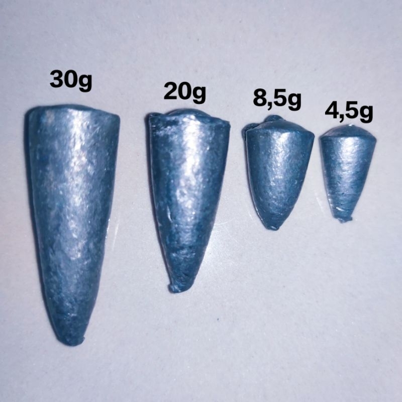 Timah Model Peluru Timah Pemberat Kail / Timah Pancing