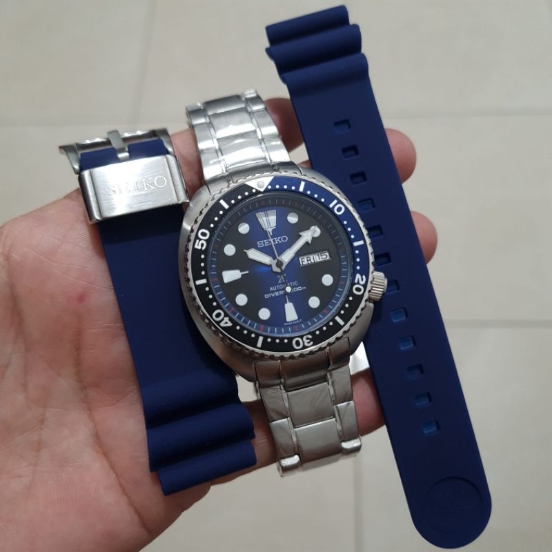 Jam tangan Automatic Japan SEIKO Prospex Turtle Padi Diver include box & Rubber strap