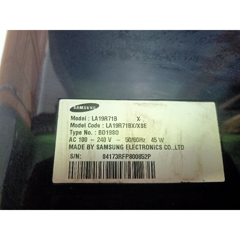 Panel Layar Tv LCD Samsung 19 ibch