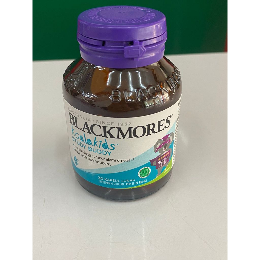 BLACKMORES KIDS STUDY BUDDY / BODY SHIELD - 30 CAPS /MINYAK IKAN ANAK VITAMIN OMEGA DAYA TAHAN TUBUH