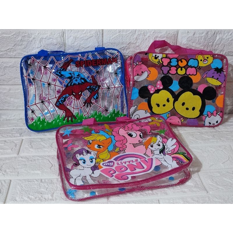

tas tenteng lebar pouch ulang tahun anak karakter