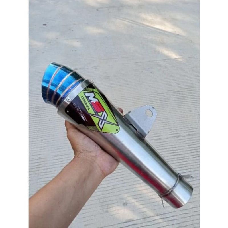 slincer knalpot msx racing original costum dpj keong blu gread c